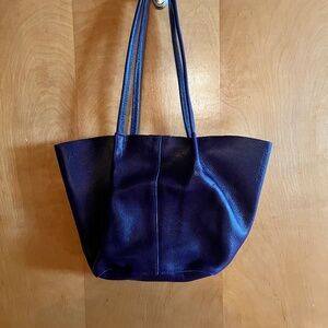 Portland Leather Goods Large Devan Tote in Cobalt